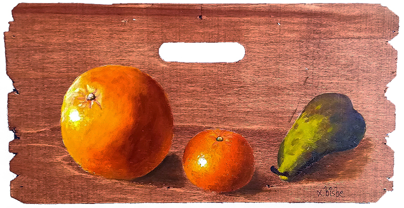Taronja, mandarina i pera